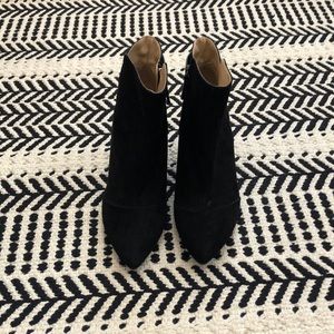 Black suede Zara bootie (NWT)